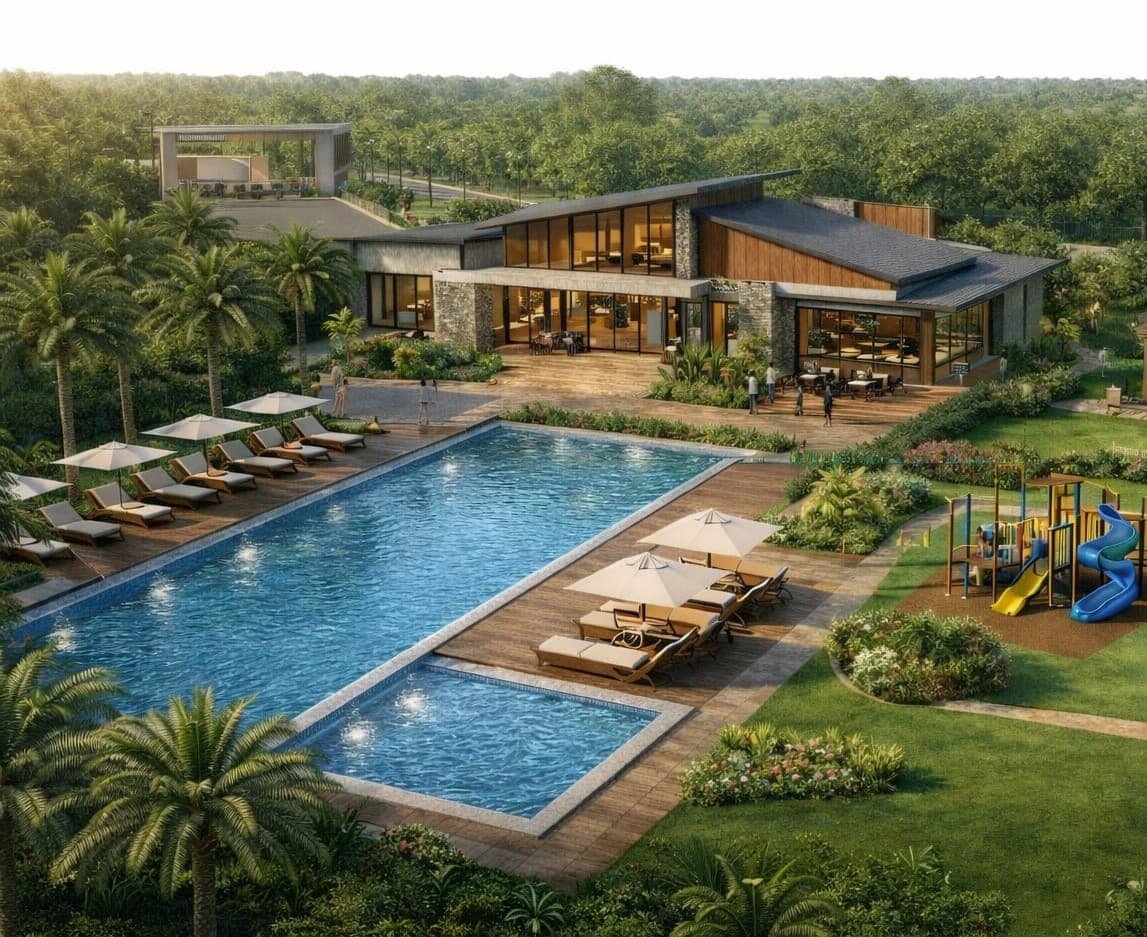 Mango Tree Pool Mango Garden | Farmland Villa Plots Near Nelamangala
